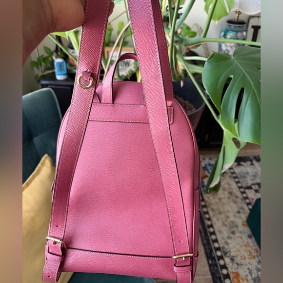 double buckle faux leather backpack Tissila – Moroccan Interior and a interior zip boho Florals Citadel T3 – Tsunami color:charcoal